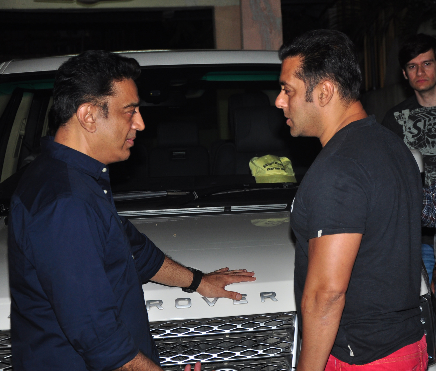 Salman Khan with Kamal Haasan at Kamal Haasan hosted special screening