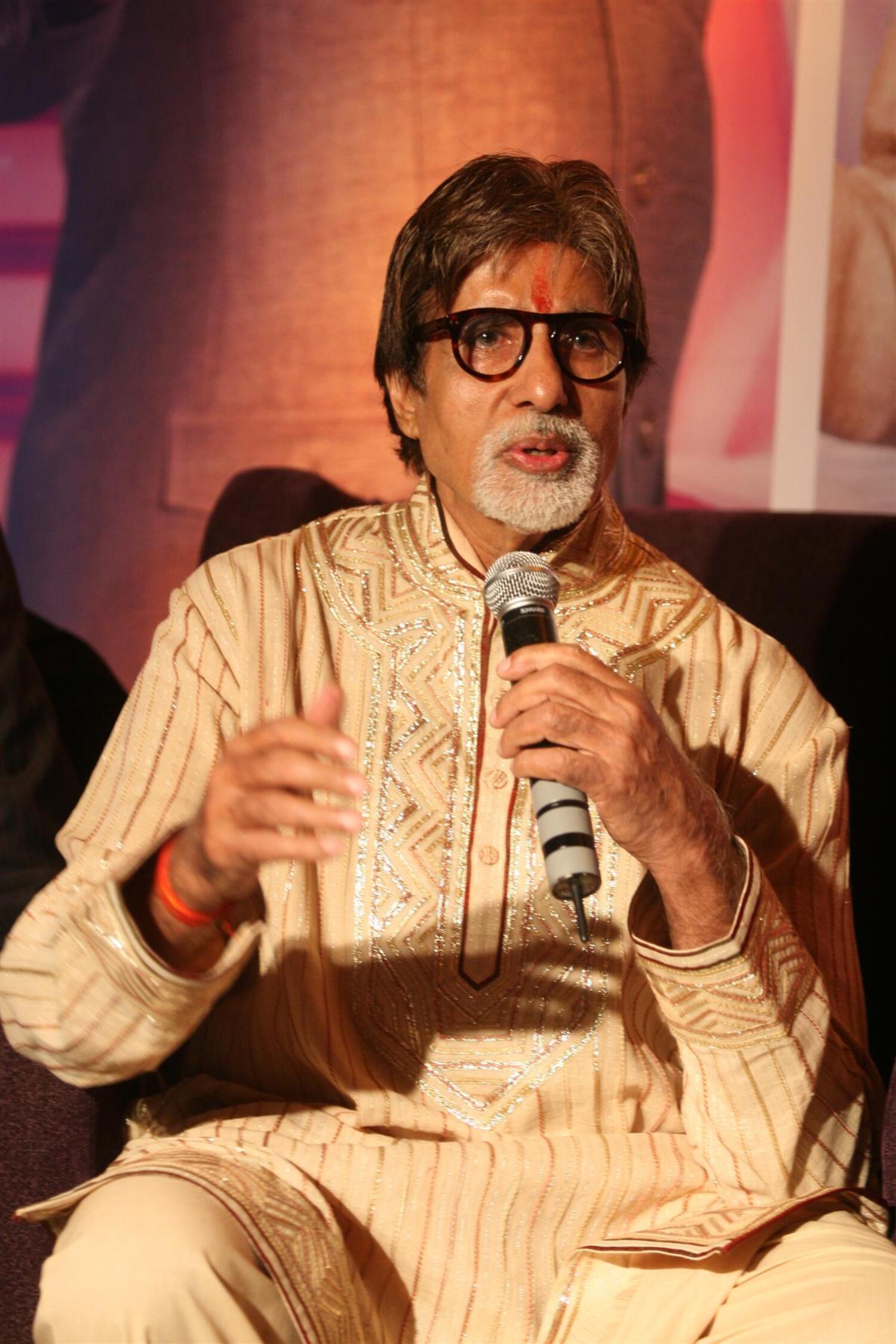 Amitabh Bachchan Speaking To The Media At His 69th Birthday 