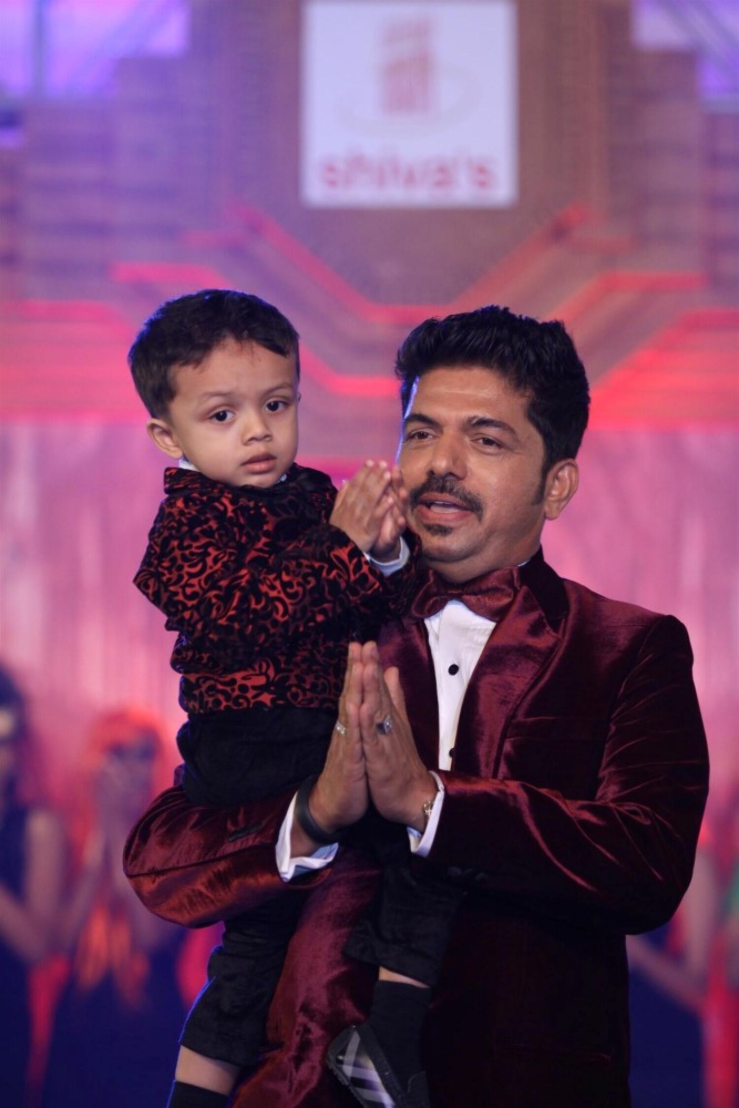 Celebrity Hair Stylist Shiva With His Son At The 25th Anniversary