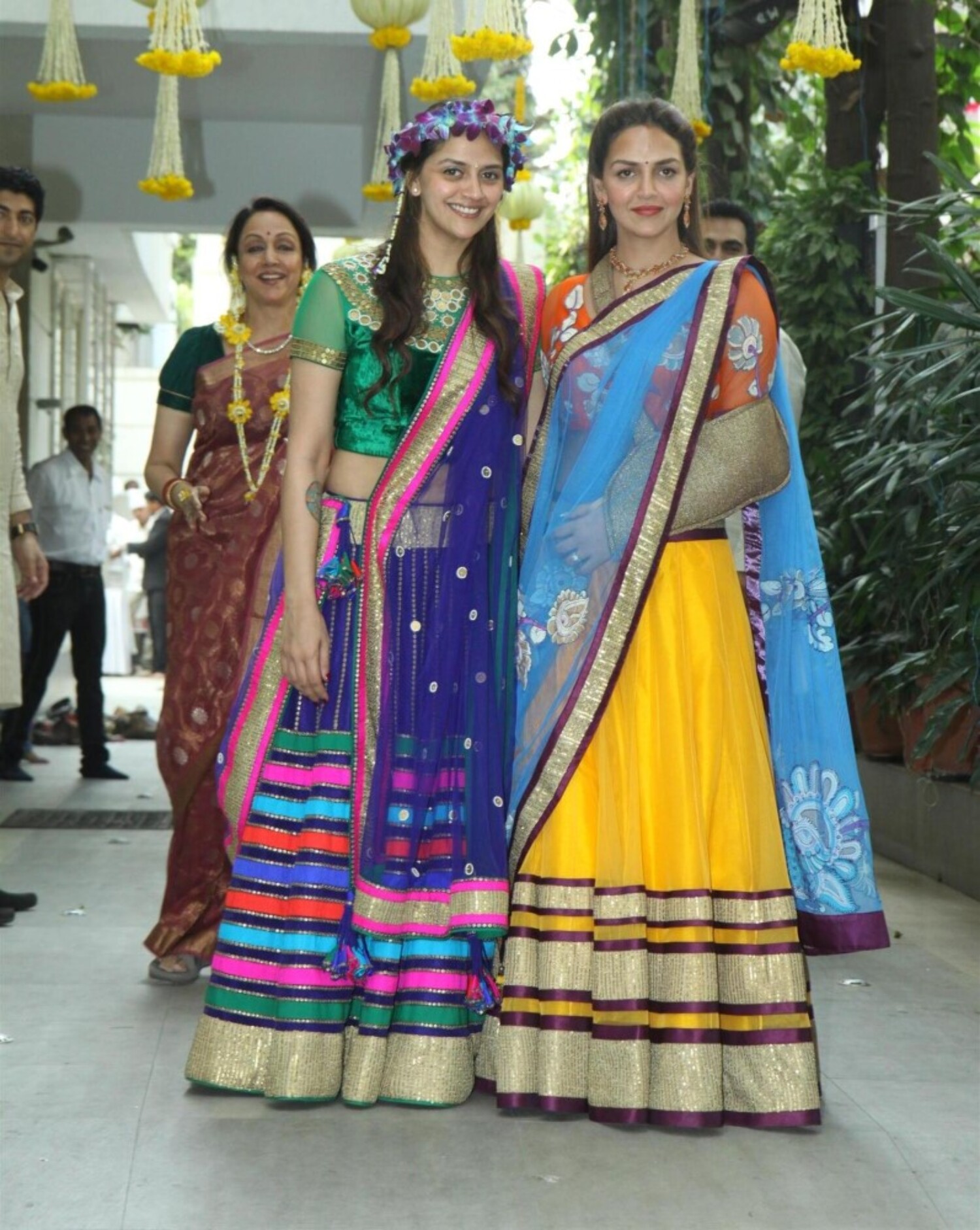 Esha Deol with sister Ahana Deol at the pre wedding Mehendi Ceremony of