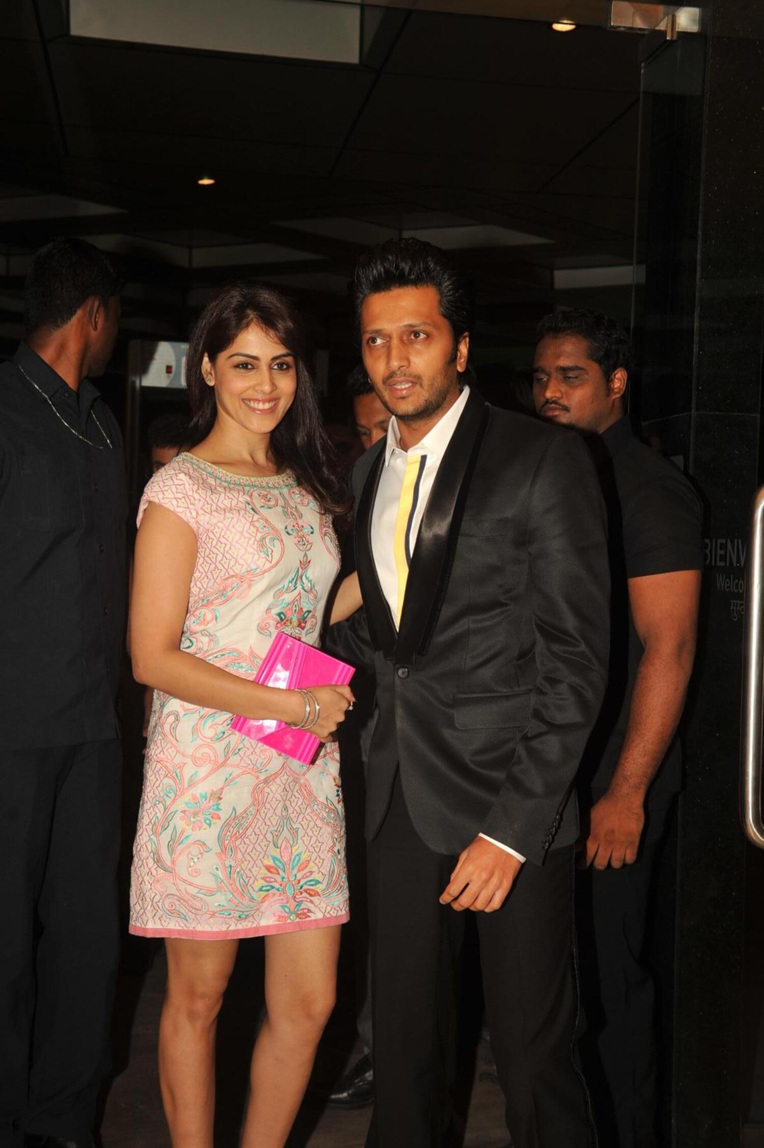 Ritesh Deshmukh with wife Genelia at grand music launch of YAMLA PAGLA