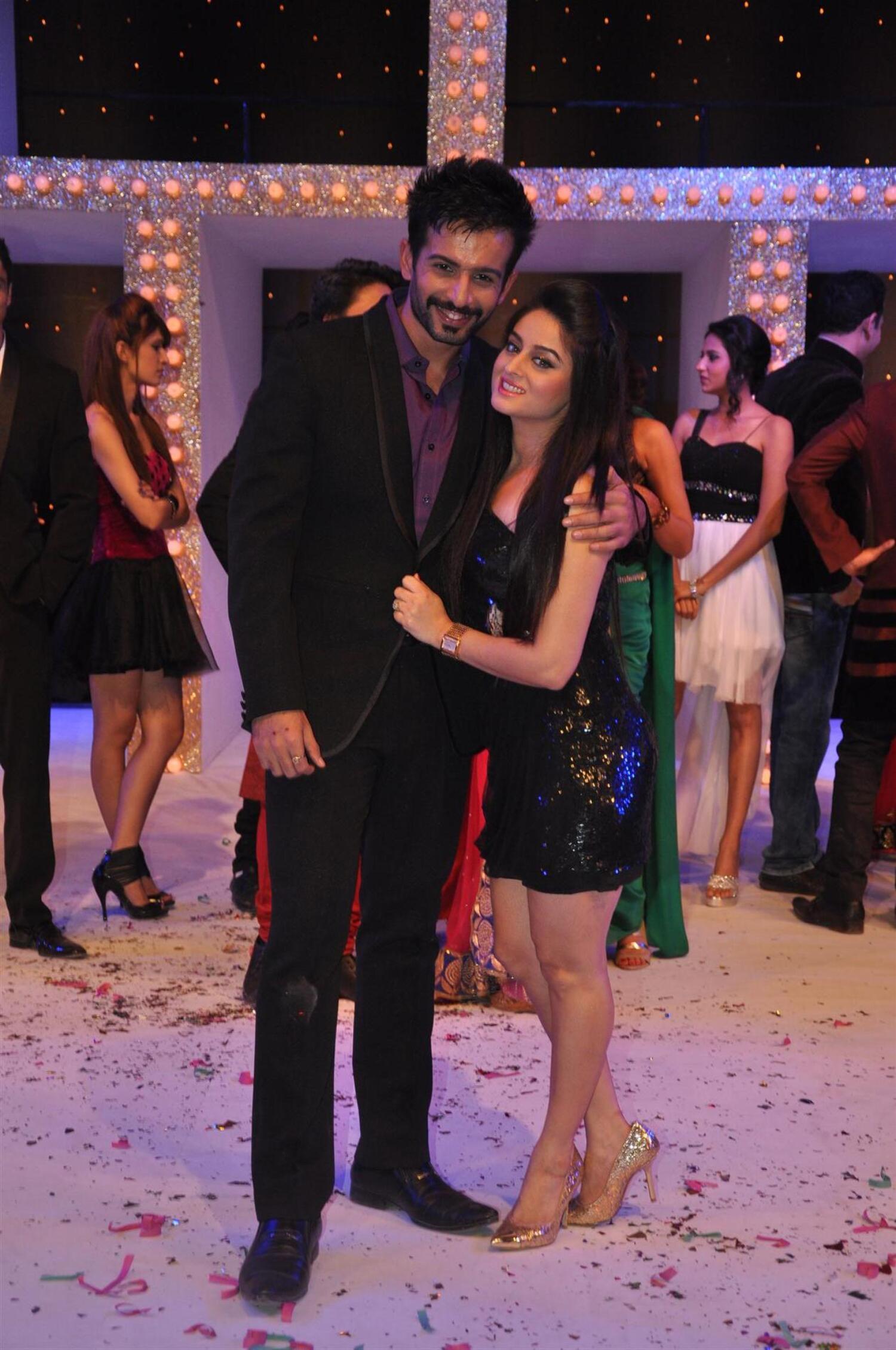 Jay Bhanushali with wife Mahi Vij at launch of dance reality show NACH