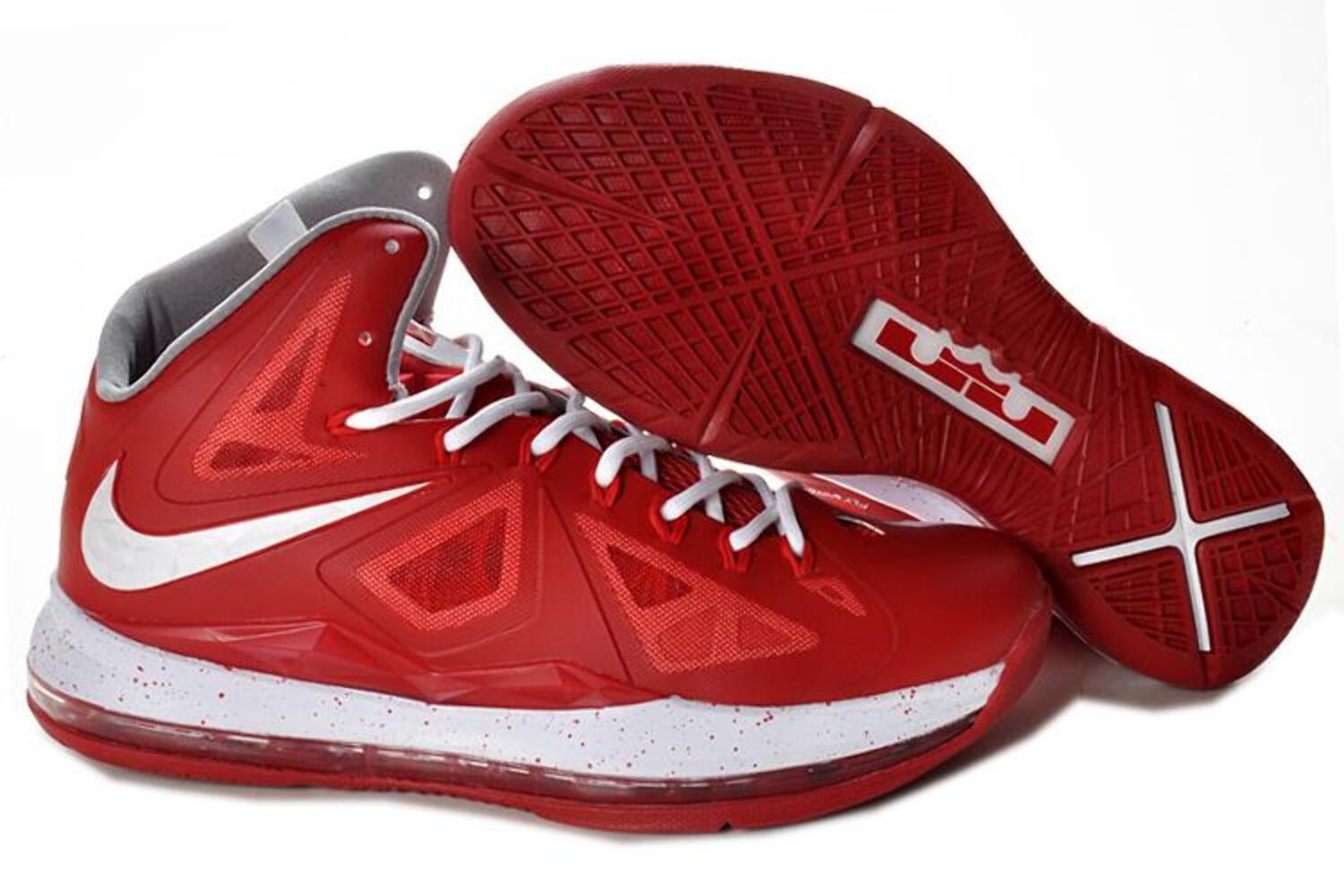 red and white lebron 10