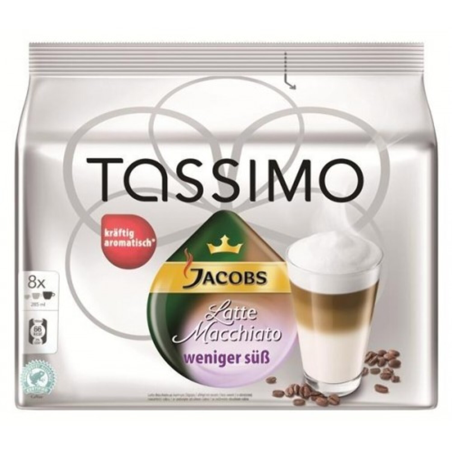 Tassimo Jacobs Latte Macchiato Less sweet by De Brewerz : tassimo pod ...