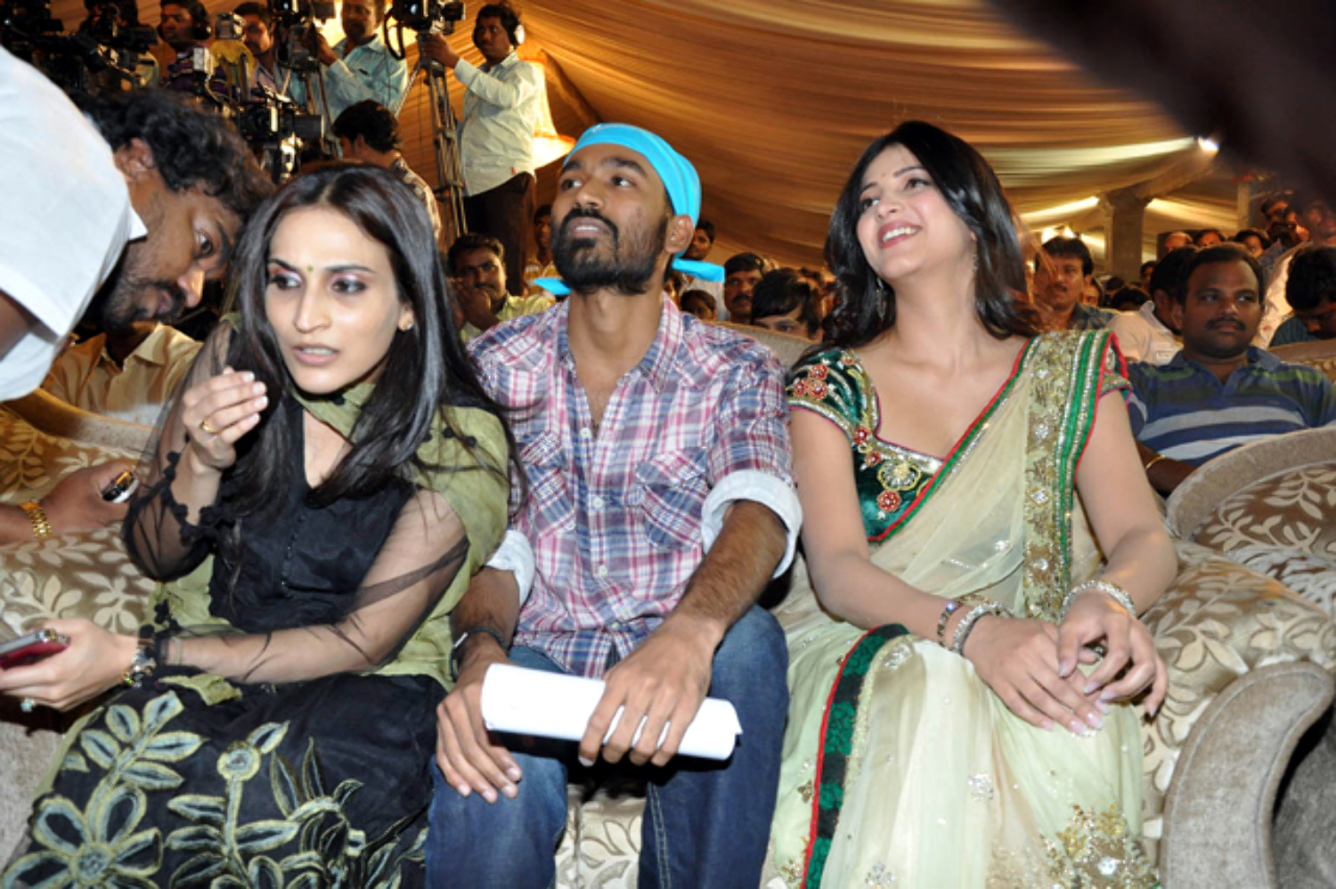 Aishwarya Shruti Hassan Dhanush at 3 Movie Audio Release Event : 3