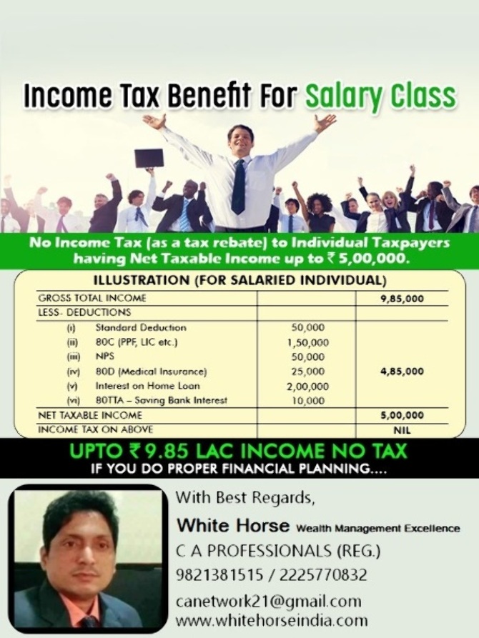 Income Tax Benefit For Salary Class