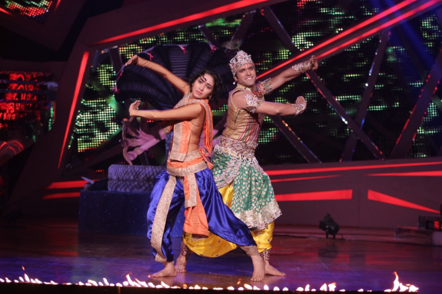 Rithvik and Asha performing on on Nach Baliye 6 sets : rediff bollywood ...