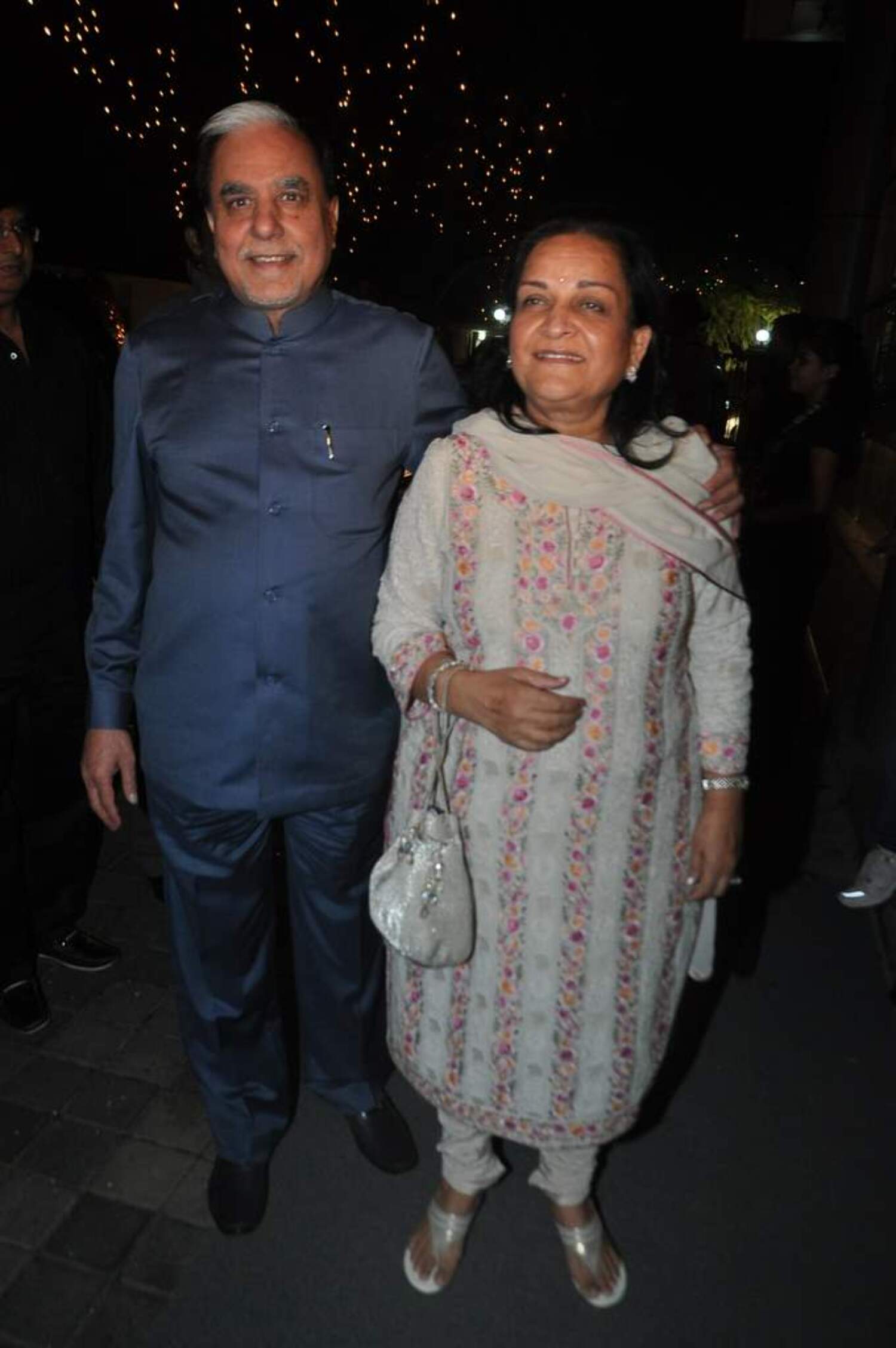 Subhash Chandra Goel with his wife at Subhash Ghai hosted Mukta Arts ...