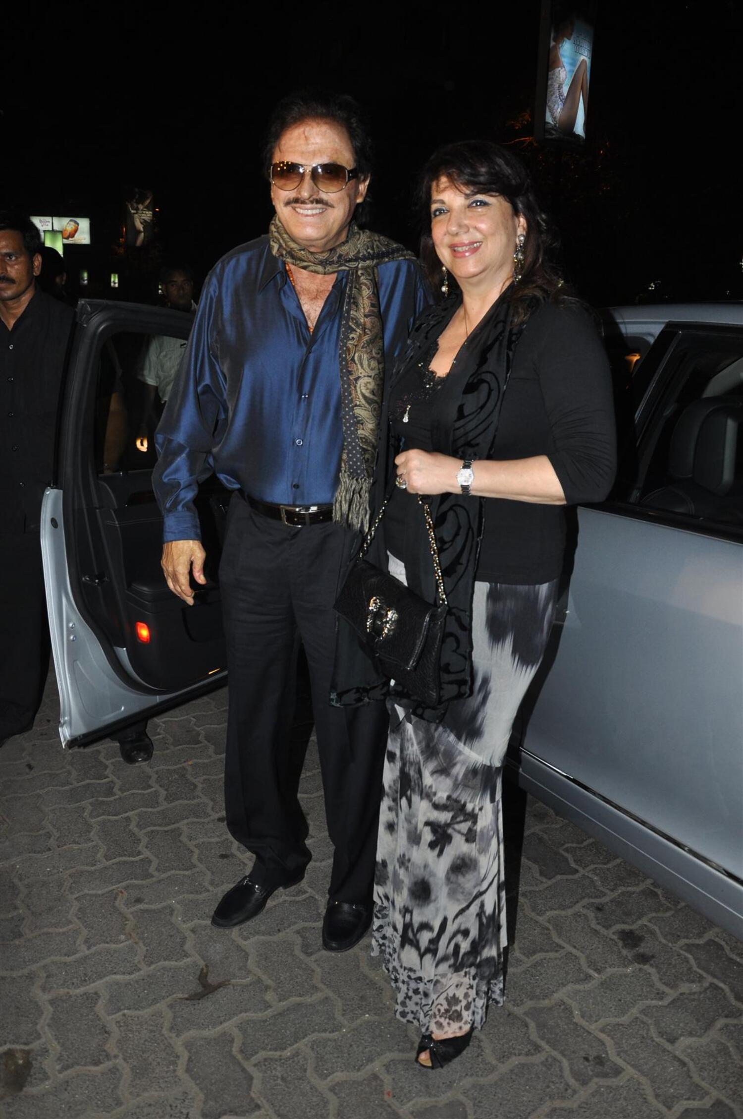 Zayed Khan s parents Sanjay Khan with wife Zarine Khan at film Love ...