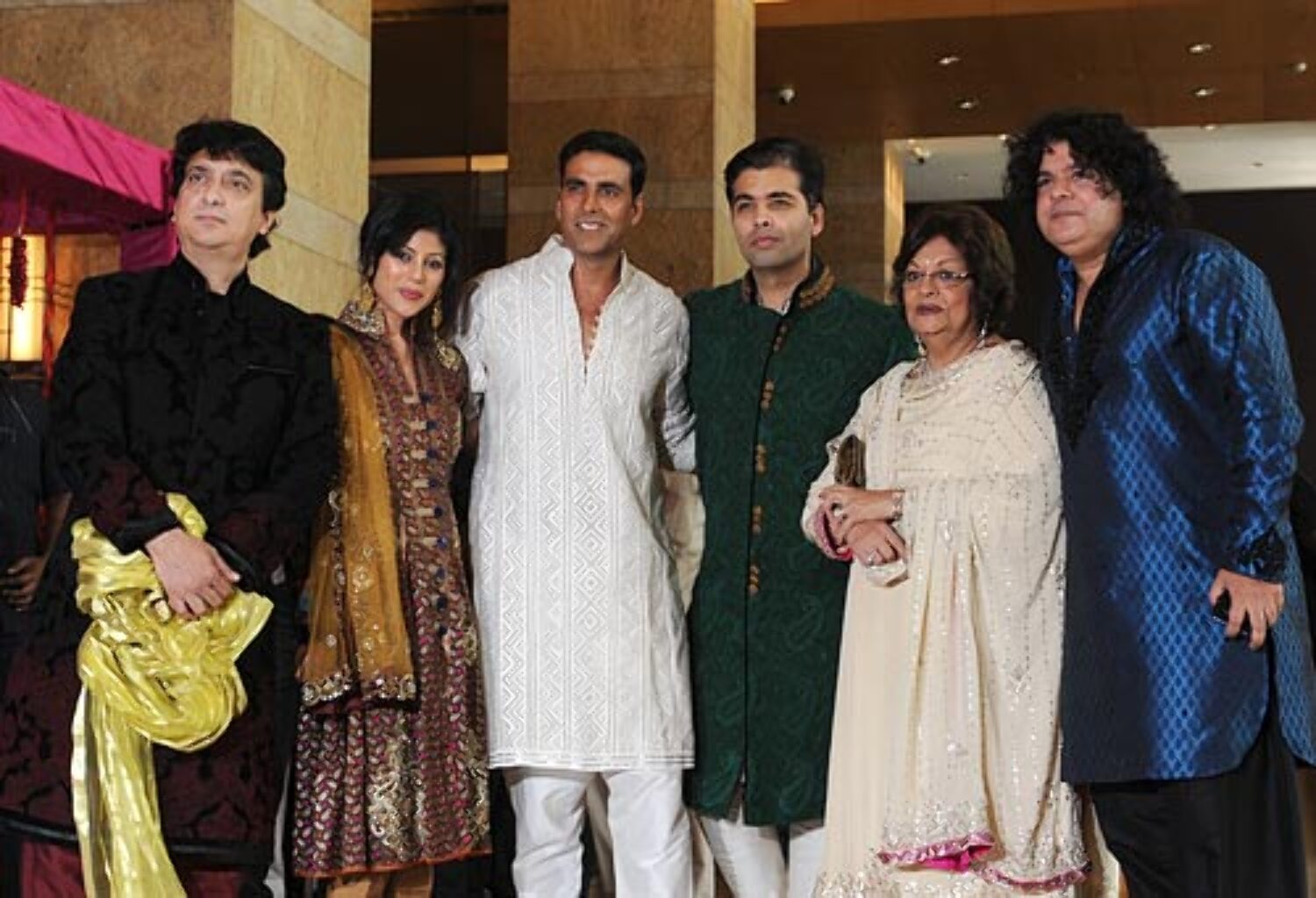 Akshay Kumar Jackie Shroff and Sajid Khan at Genelia DSouza and Ritesh ...